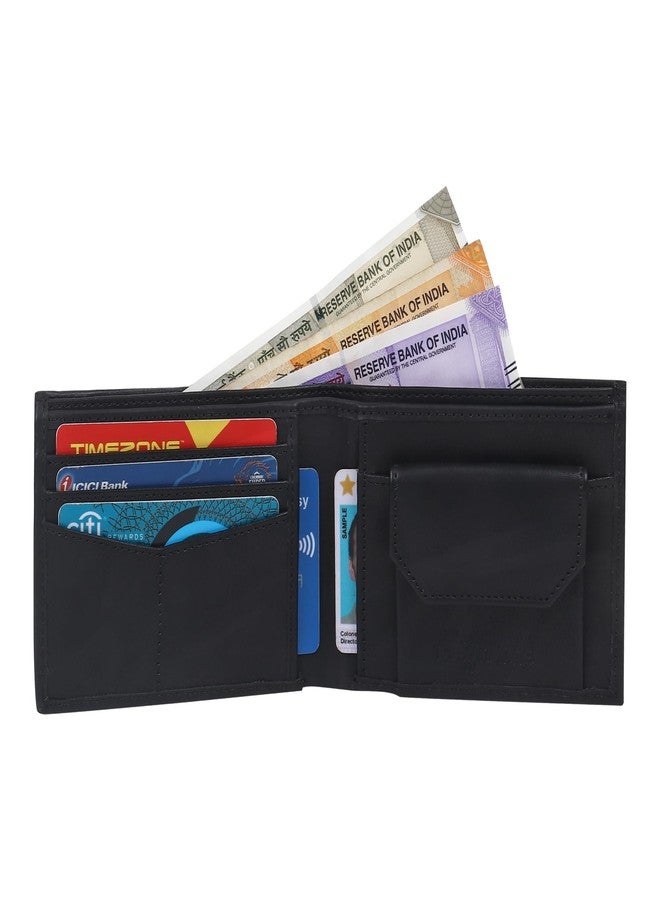 Highlark Premium & Exclusive PU Leather Wallet for Men I Slim & Compact Wallet I 7 Card Slots I 2 Currency Slots | 1 Coins Slots (Black) - Image 3